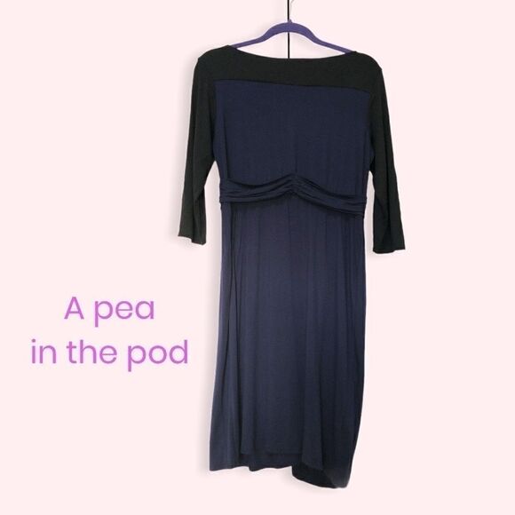 A Pea in the Pod Faux-wrap Maternity Dress - Picture 2 of 10